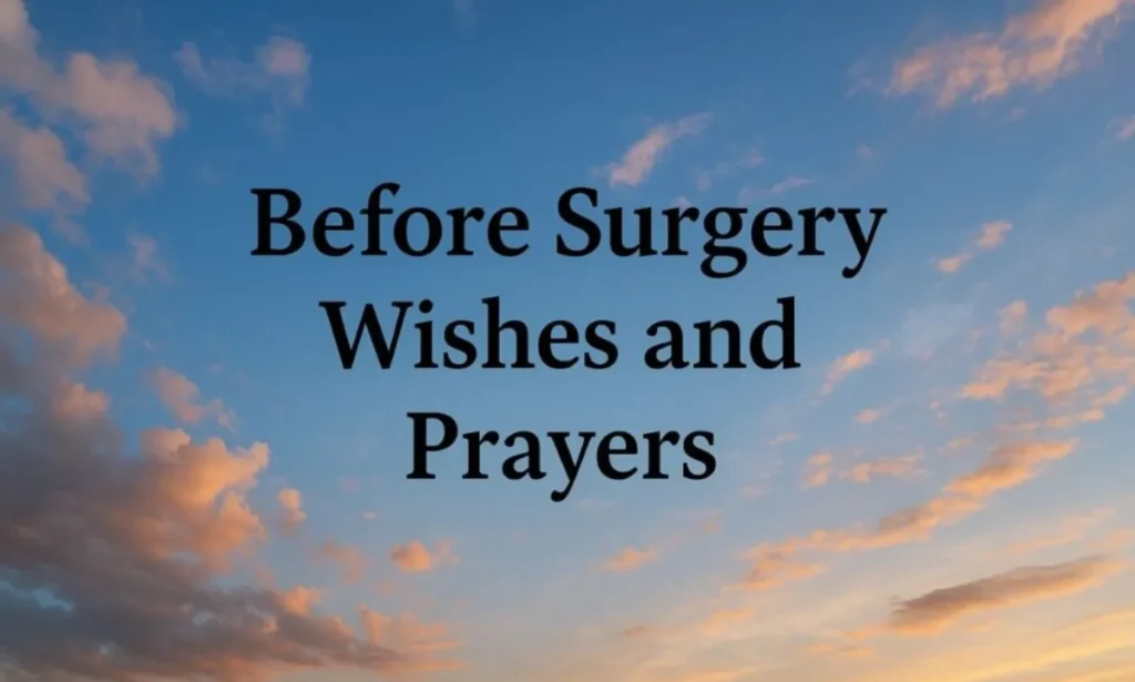 before surgery wishes and prayers