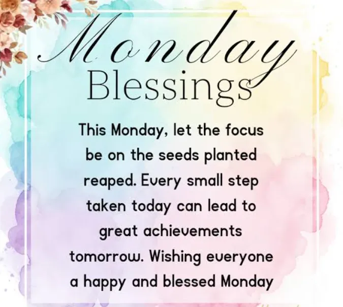 monday morning blessings